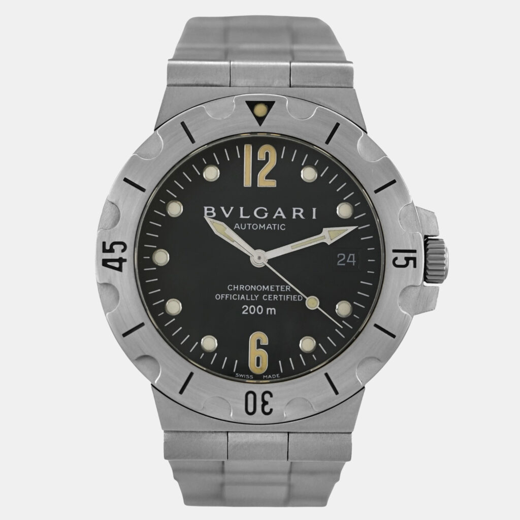 Bvlgari Diagono SD 38 S Automatic Black Stainless SteelMen's Wristwatch 38 mm Bvlgari Diagono SD 38 S Automatic Black Stainless SteelMen's Wristwatch 38 mm