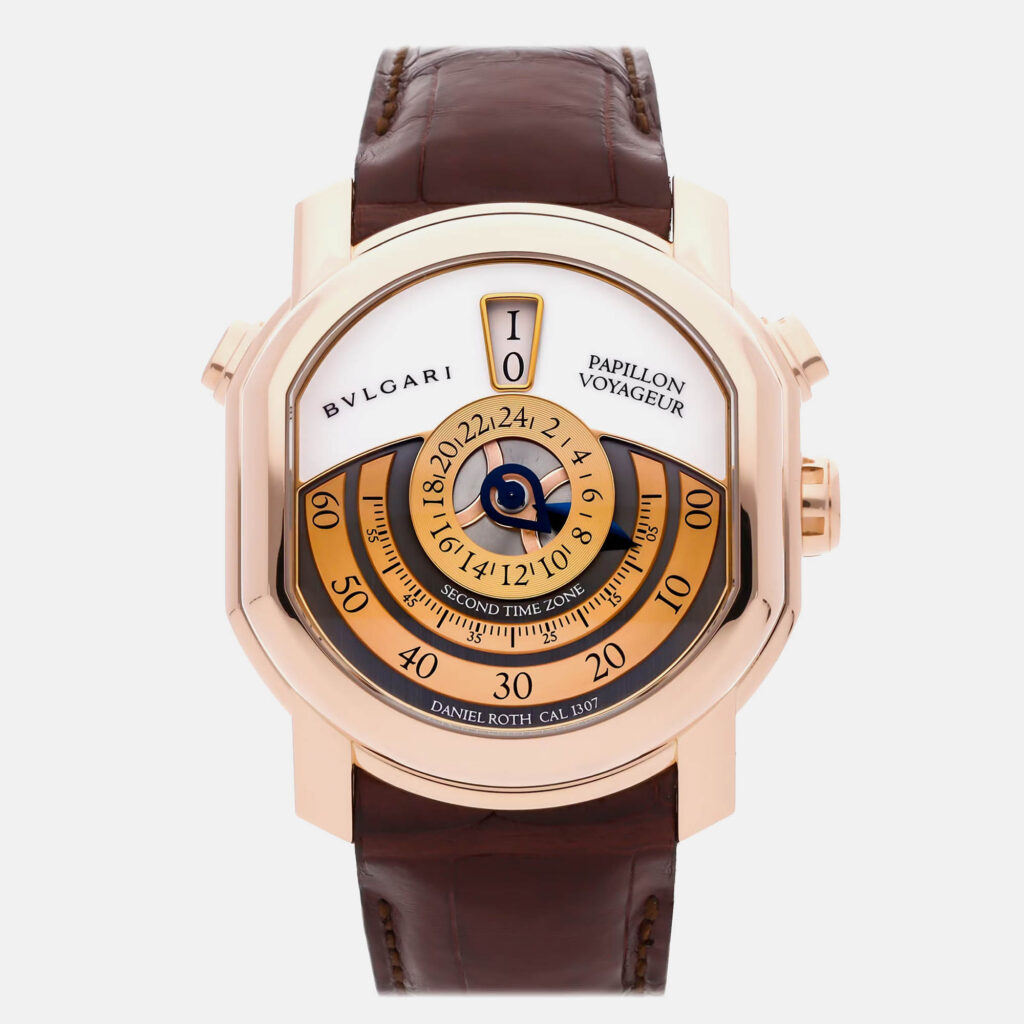 Bvlgari Daniel Roth BRRP46GGMTP Automatic Skeleton 18k Rose Gold Men’s Wristwatch 46 mm Bvlgari Daniel Roth BRRP46GGMTP Automatic Skeleton 18k Rose Gold Men’s Wristwatch 46 mm