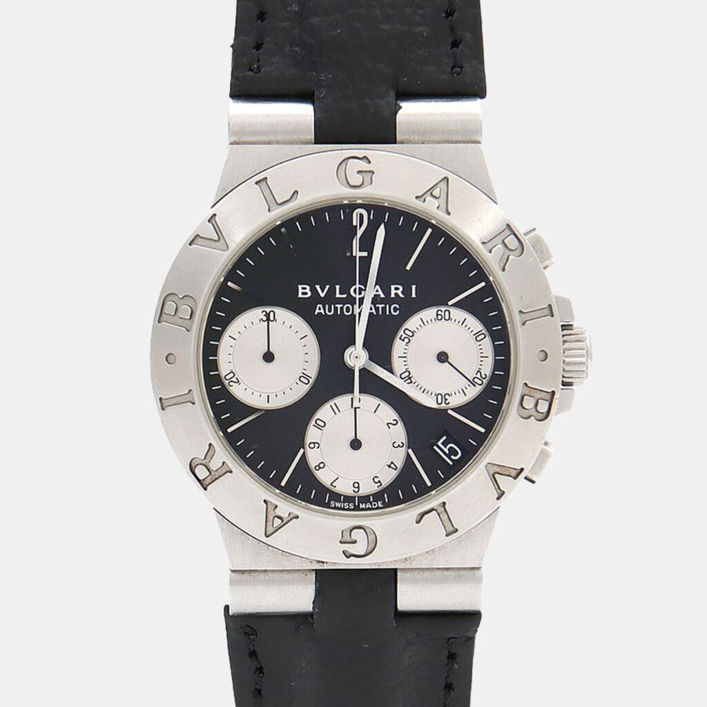 Bvlgari Diagono CH35S Automatic Stainless Steel Men's Wristwatch 35.5 mm Bvlgari Diagono CH35S Automatic Stainless Steel Men's Wristwatch 35.5 mm