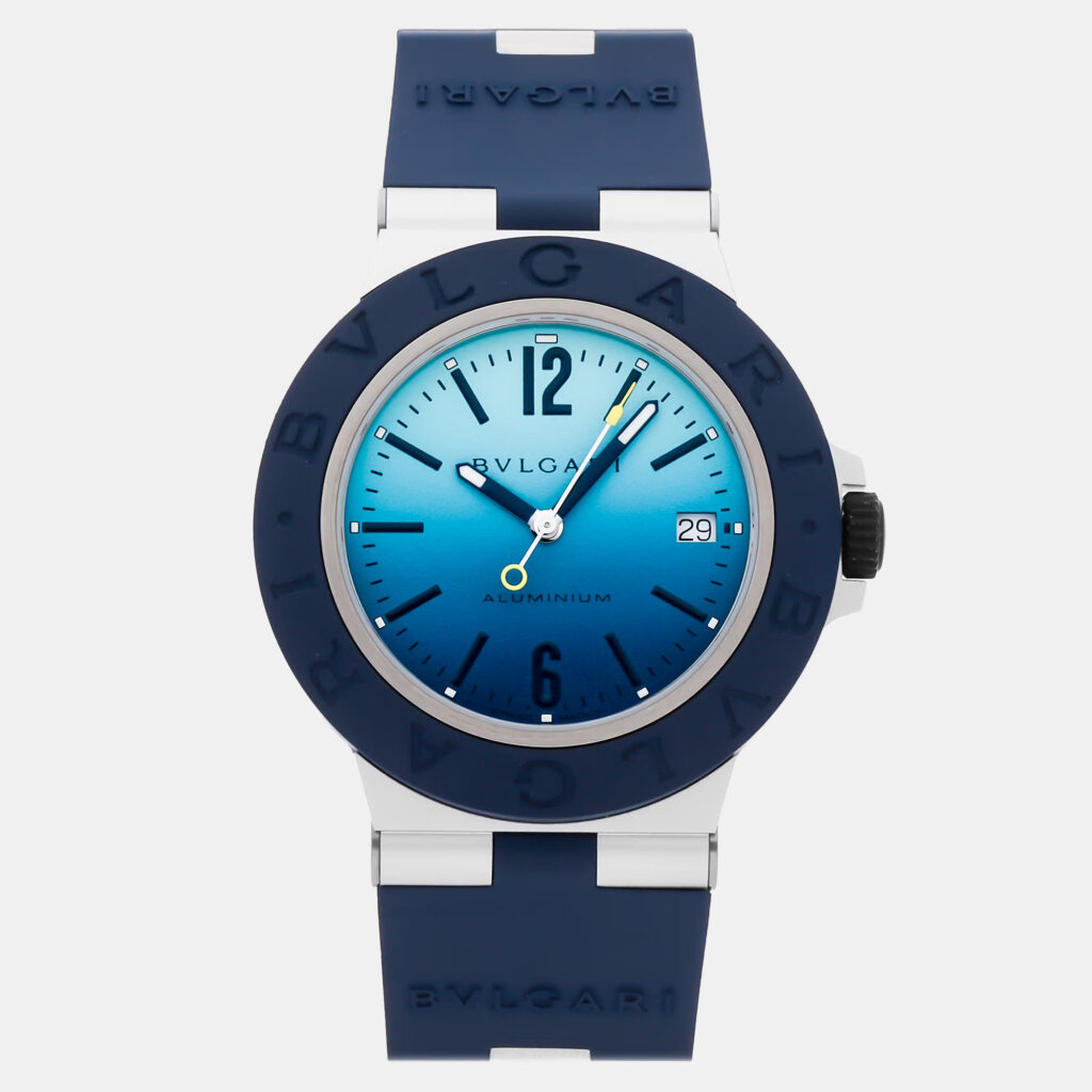 Pre-Owned Bvlgari Bvlgari-Bvlgari Aluminium Capri Edition 103815 Pre-Owned Bvlgari Bvlgari-Bvlgari Aluminium Capri Edition 103815