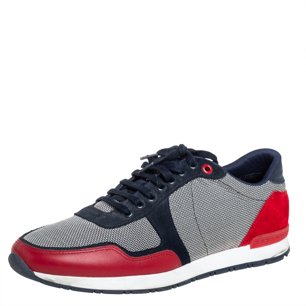 CH Carolina Herrera Multicolor Suede And Leather Low Top Sneakers Size 40 CH Carolina Herrera Multicolor Suede And Leather Low Top Sneakers Size 40