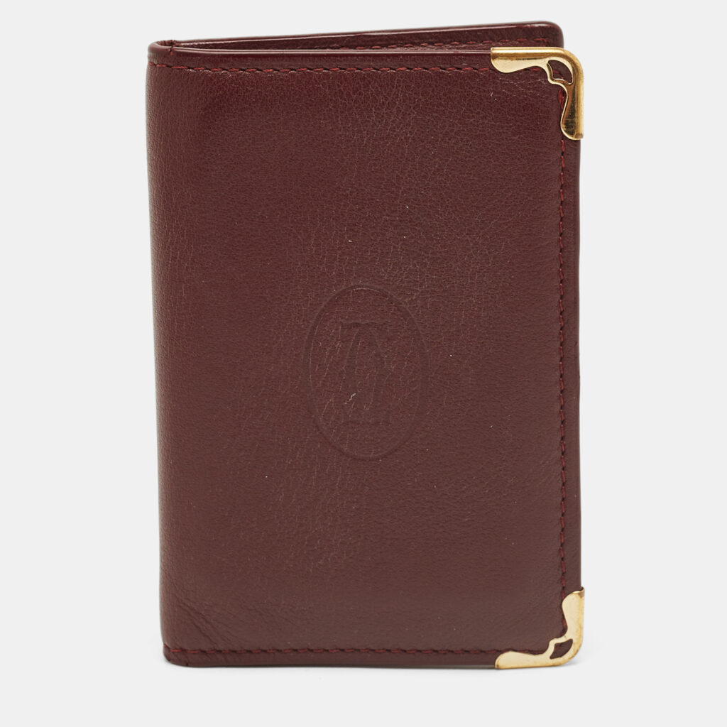 luxury-men-cartier-used-bags-p1236676-003-1.jpg Cartier Red Leather Must De Cartier Bifold Card Case