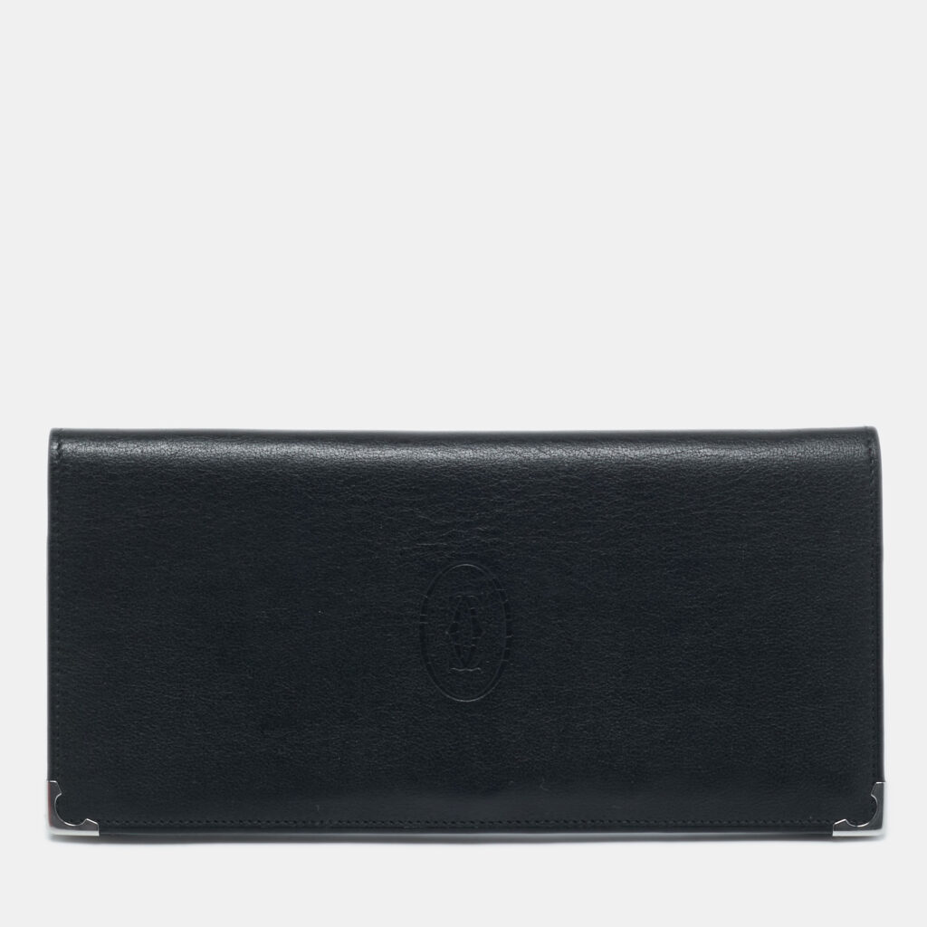 luxury-men-cartier-used-bags-p1241477-001-1.jpg Cartier Black Leather Le Must De Cartier Long Wallet