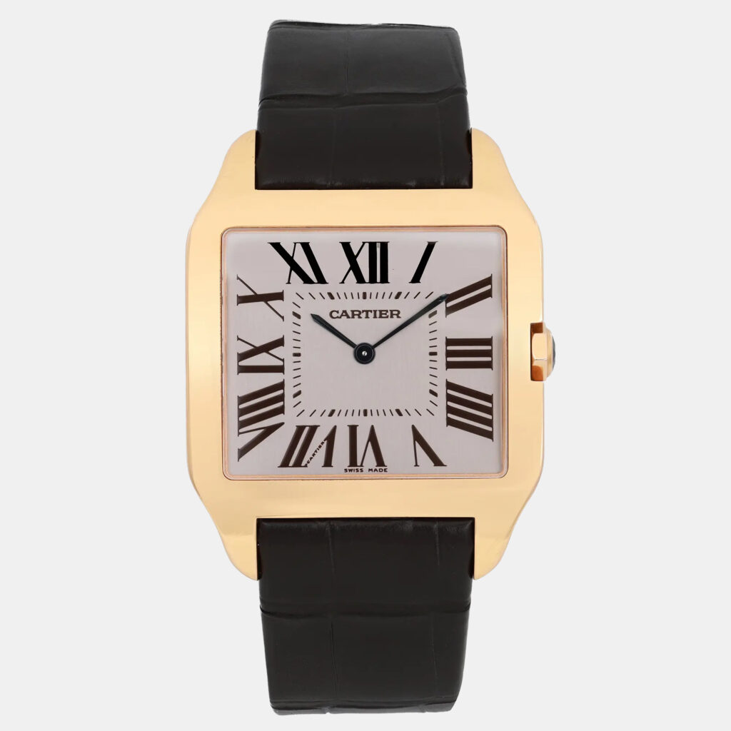 Cartier Dumont W2006951 Manual Winding Silver Dial 18K Rose Gold Men's Wristwatch 35 mm Cartier Dumont W2006951 Manual Winding Silver Dial 18K Rose Gold Men's Wristwatch 35 mm