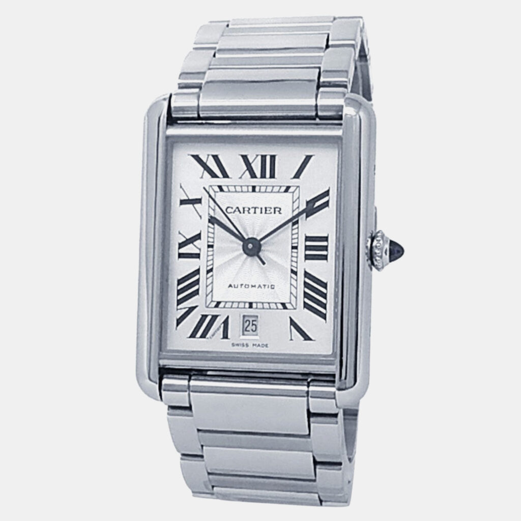 Cartier Tank Must WSTA0053 Automatic Silver Stainless Steel Men’s Wristwatch 41 mm Cartier Tank Must WSTA0053 Automatic Silver Stainless Steel Men’s Wristwatch 41 mm