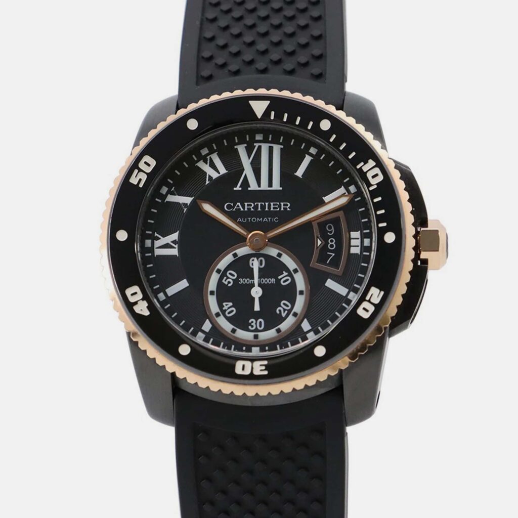 Cartier Calibre de Cartier W2CA0004 Automatic Black Stainless Steel Men's Wristwatch 42 mm Cartier Calibre de Cartier W2CA0004 Automatic Black Stainless Steel Men's Wristwatch 42 mm