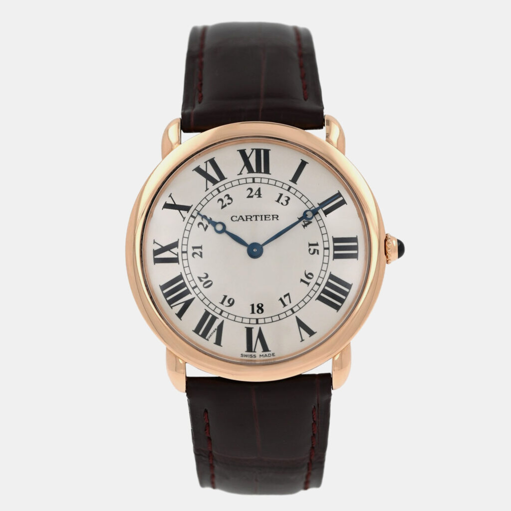 Cartier Ronde Louis W6800251 Manual Winding Cream 18k rose gold Men's Wristwatch 36 mm Cartier Ronde Louis W6800251 Manual Winding Cream 18k rose gold Men's Wristwatch 36 mm