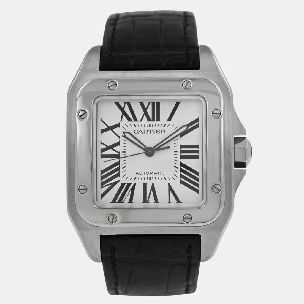 Cartier Santos W20073X8 Automatic White stainless steel Men's Wristwatch 38 mm Cartier Santos W20073X8 Automatic White stainless steel Men's Wristwatch 38 mm