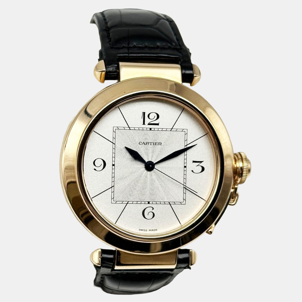 Cartier Pasha 2770 Automatic Silver 18k Rose Gold Men's Wristwatch 42 mm Cartier Pasha 2770 Automatic Silver 18k Rose Gold Men's Wristwatch 42 mm