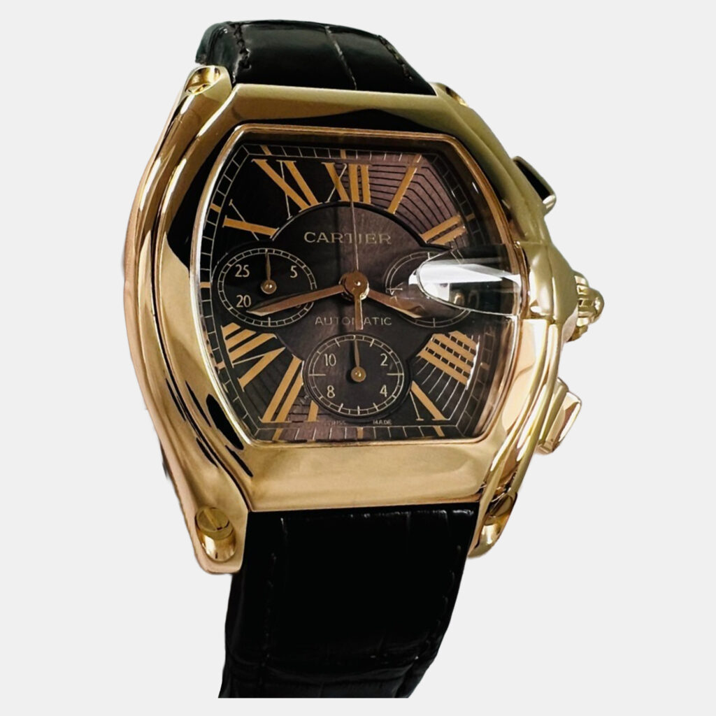Cartier Roadster Chronograph XL 2848 Automatic Black 18k Rose Gold Men's Wristwatch 45 mm Cartier Roadster Chronograph XL 2848 Automatic Black 18k Rose Gold Men's Wristwatch 45 mm