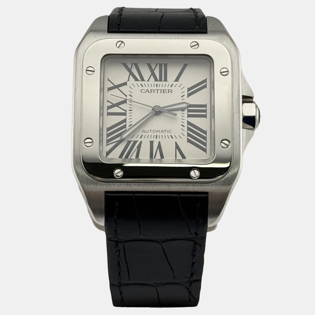 Cartier Santos 100 XL 2656 Automatic White Stainless Steel Men's Wristwatch 38 mm Cartier Santos 100 XL 2656 Automatic White Stainless Steel Men's Wristwatch 38 mm