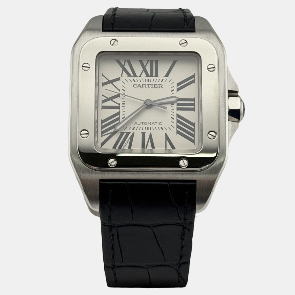 Cartier Santos 100 XL 2656 Automatic White Stainless Steel Men's Wristwatch 38 mm Cartier Santos 100 XL 2656 Automatic White Stainless Steel Men's Wristwatch 38 mm