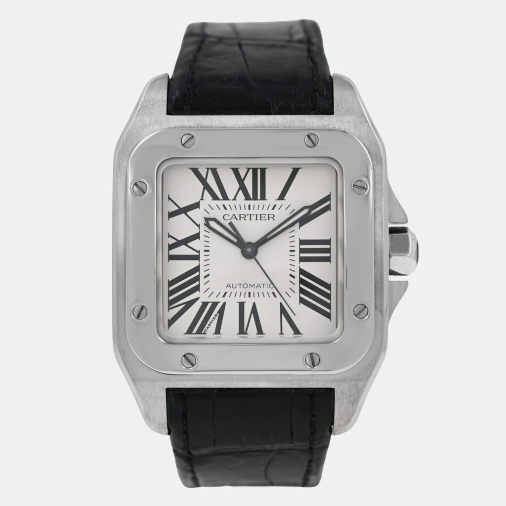 Cartier Santos 100 2878 W20106X8 Automatic Stainless Steel Men's Wristwatch 33 mm Cartier Santos 100 2878 W20106X8 Automatic Stainless Steel Men's Wristwatch 33 mm