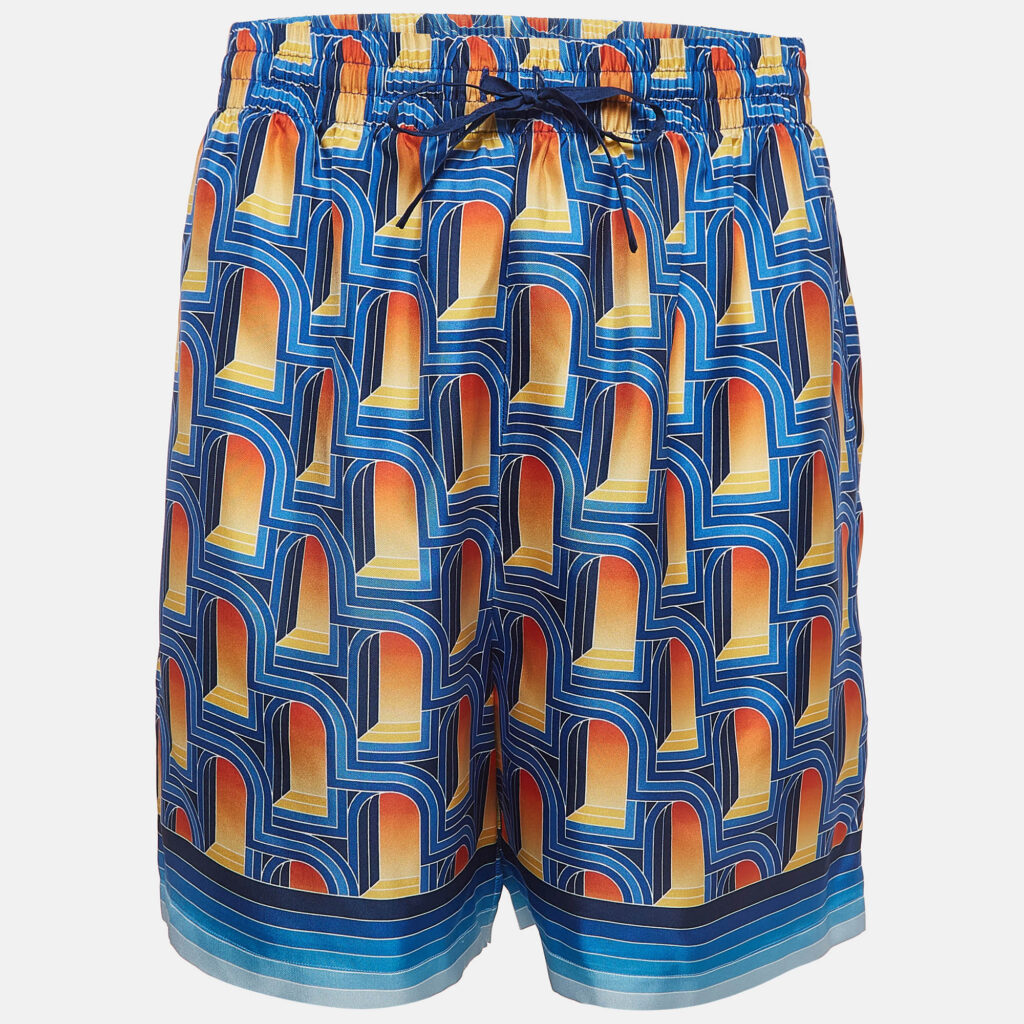 Casablanca Multicolor Printed Silk Shorts L Casablanca Multicolor Printed Silk Shorts L