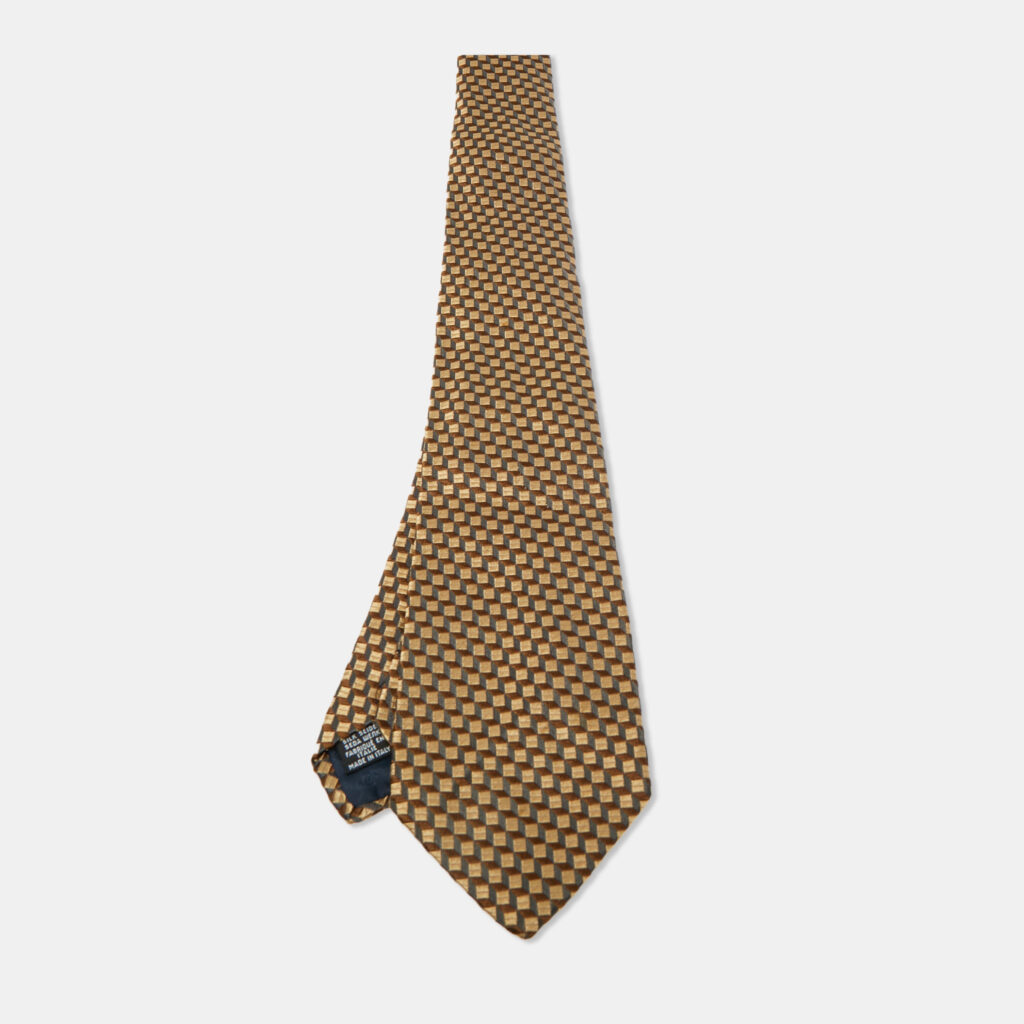 Chanel Beige Jacquard Traditional Tie