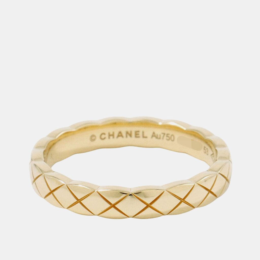 Chanel Coco Crush Mini Ring Size 53/#12J11794 18K Yellow Gold Chanel Coco Crush Mini Ring Size 53/#12J11794 18K Yellow Gold