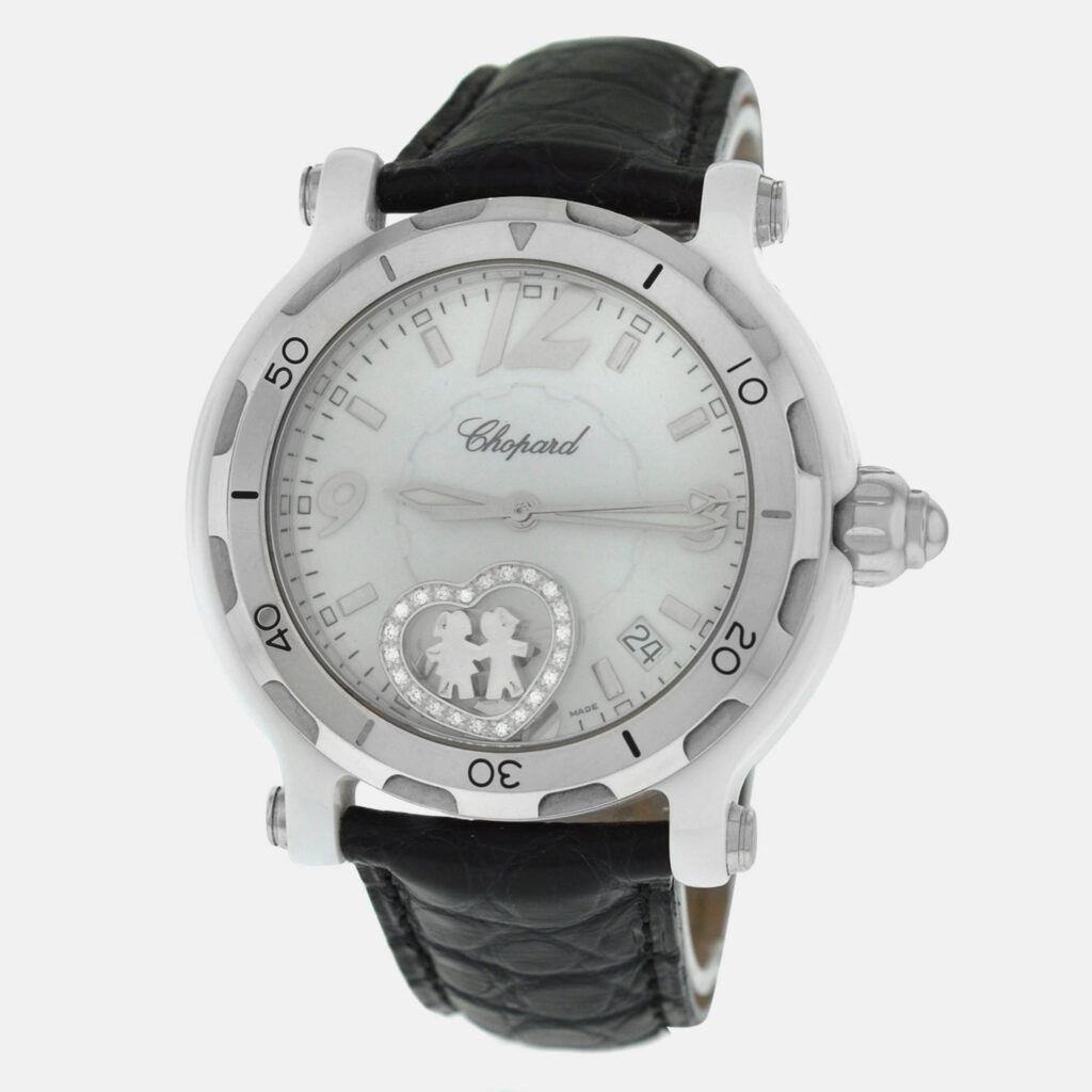 Chopard Happy Sport Valentines 8507 Quartz White Stainless Steel Men's Wristwatch 38mm Chopard Happy Sport Valentines 8507 Quartz White Stainless Steel Men's Wristwatch 38mm