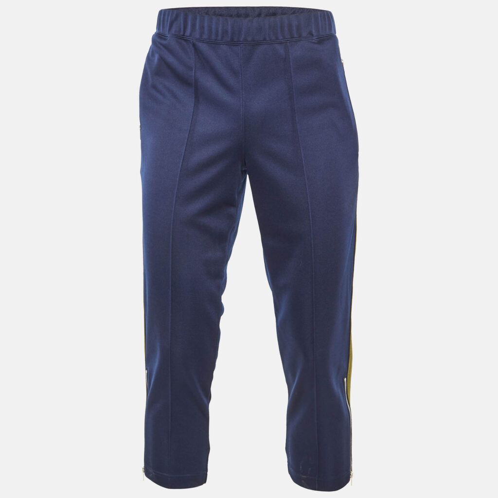 Comme des Garçons Shirt Blue Jersey Striped Track Pants S