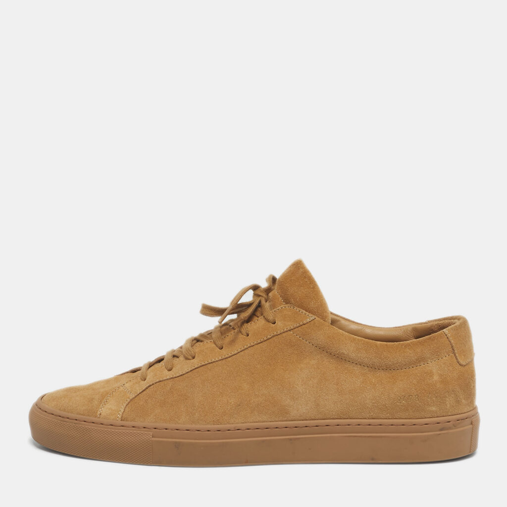 Common Projects Brown Suede Achilles Low Top Sneakers Size 44 Common Projects Brown Suede Achilles Low Top Sneakers Size 44