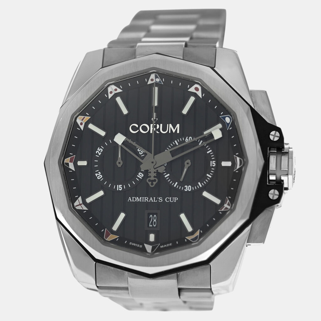 Corum Admiral's Cup A116/04001 Automatic Black Stainless Steel Men's Wristwatch 45 mm Corum Admiral's Cup A116/04001 Automatic Black Stainless Steel Men's Wristwatch 45 mm