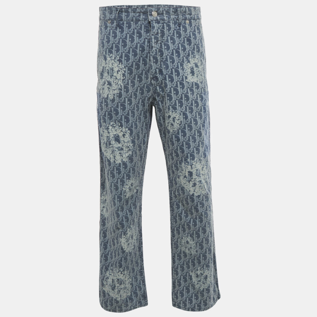 Dior x Denim Tear Blue Oblique Denim Carpenter Jeans M/Waist 32" Dior x Denim Tear Blue Oblique Denim Carpenter Jeans M/Waist 32"
