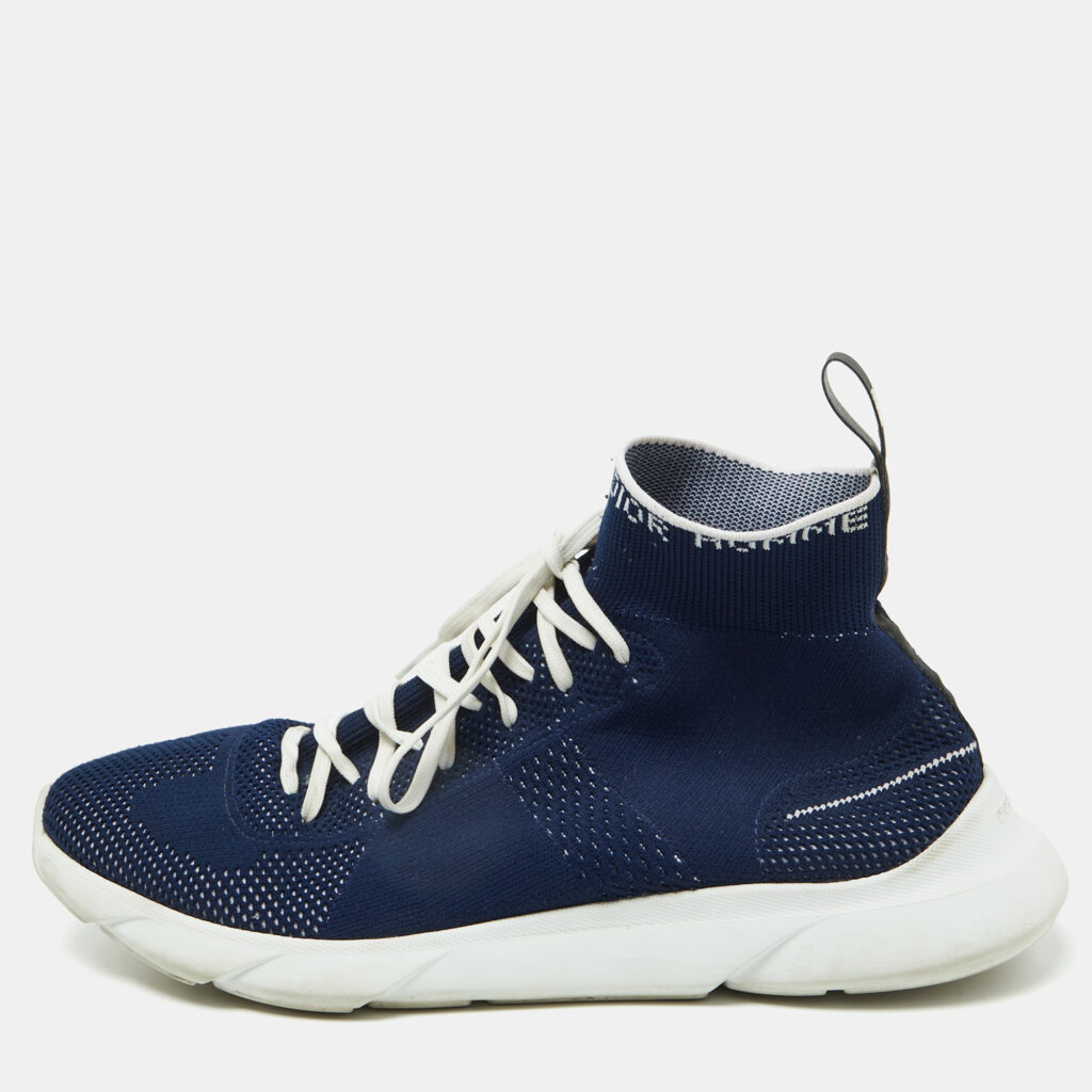 Dior Homme Blue Knit Fabric B21 Sock Sneakers Size 41 Dior Homme Blue Knit Fabric B21 Sock Sneakers Size 41