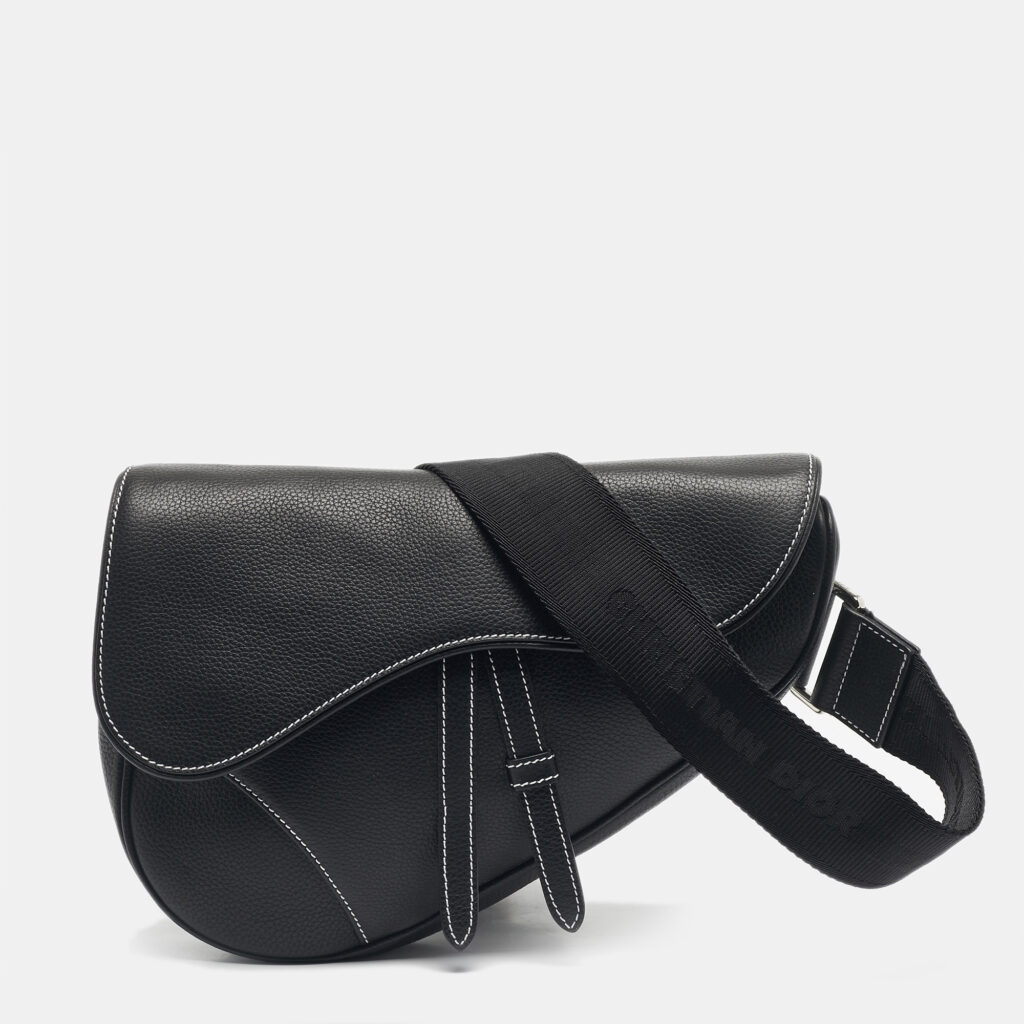Dior Black Leather Saddle Crossbody Bag Dior Black Leather Saddle Crossbody Bag