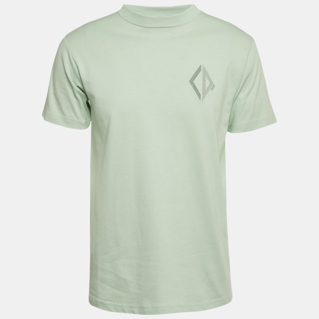 Dior Homme Mint Green CD Diamond Embroidered Cotton T-Shirt XXS Dior Homme Mint Green CD Diamond Embroidered Cotton T-Shirt XXS