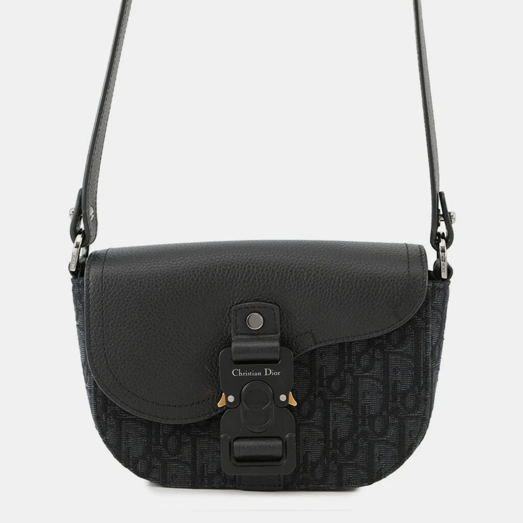 Dior Oblique Saddle Shoulder Black Canvas Calf Leather Size Mini Dior Oblique Saddle Shoulder Black Canvas Calf Leather Size Mini