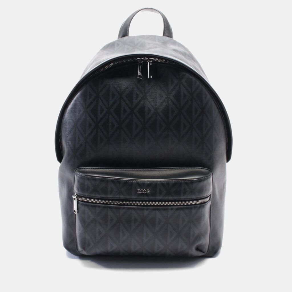 Dior Homme Rider Cd Diamond Backpack Coated Canvas-Coated Canvas And Leather Black/Gray Dior Homme Rider Cd Diamond Backpack Coated Canvas-Coated Canvas And Leather Black/Gray