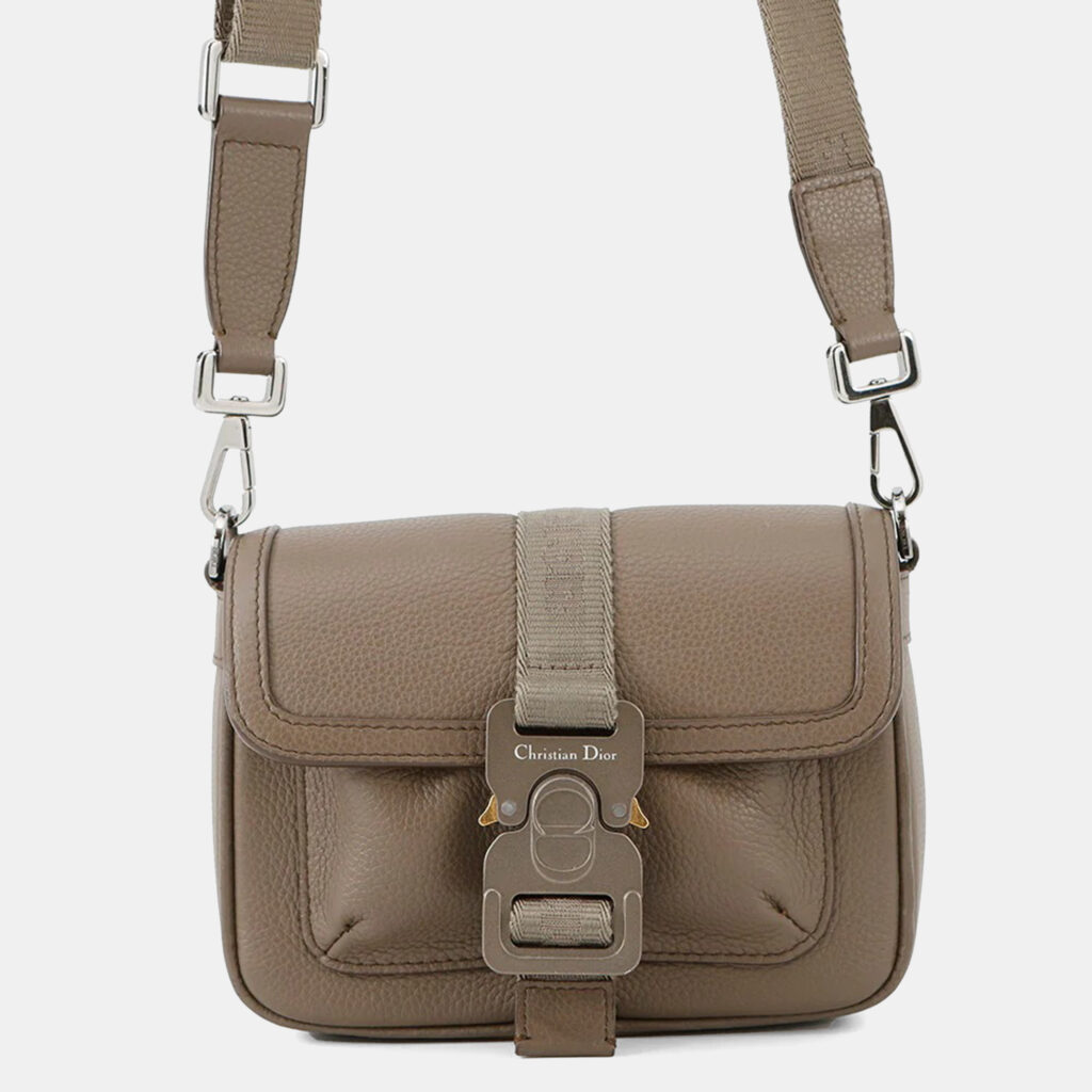 Dior Hit The Road Roller Coaster Shoulder Bag Olive Leather Size Mini Dior Hit The Road Roller Coaster Shoulder Bag Olive Leather Size Mini