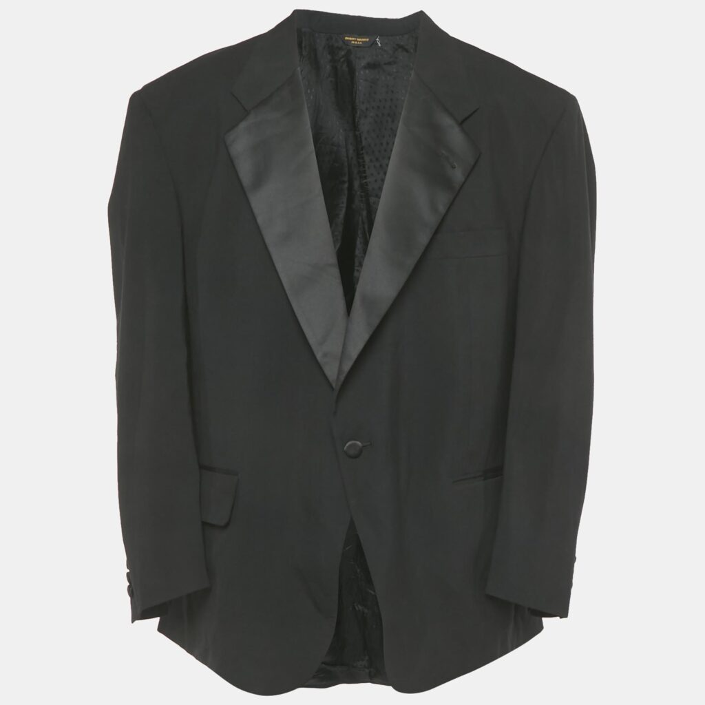 Christian Dior Vintage Black Wool Tailored Blazer 4XL Christian Dior Vintage Black Wool Tailored Blazer 4XL