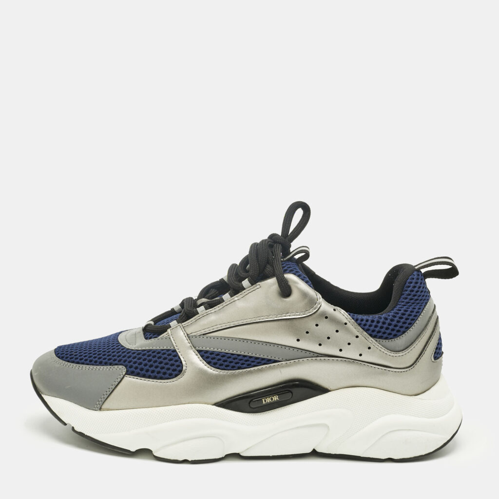 Dior Multicolor Mesh and Leather B22 Sneakers Size 44