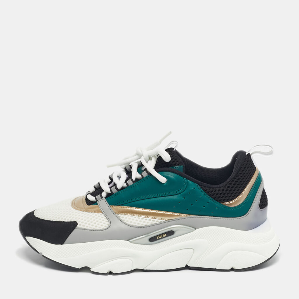 luxury-men-dior-used-shoes-p1239808-001-1.jpg Dior Multicolor Mesh and Leather B22 Sneakers Size 44
