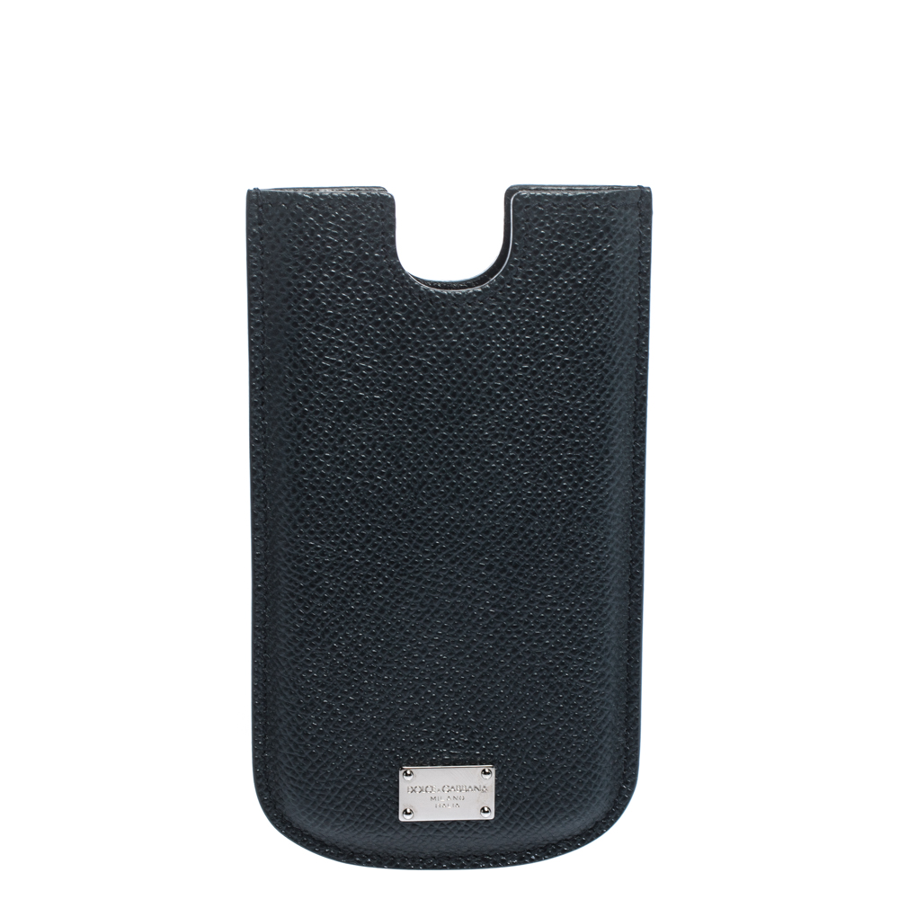 Dolce & Gabbana Dark Blue Leather iPhone 5 Case Dolce & Gabbana Dark Blue Leather iPhone 5 Case