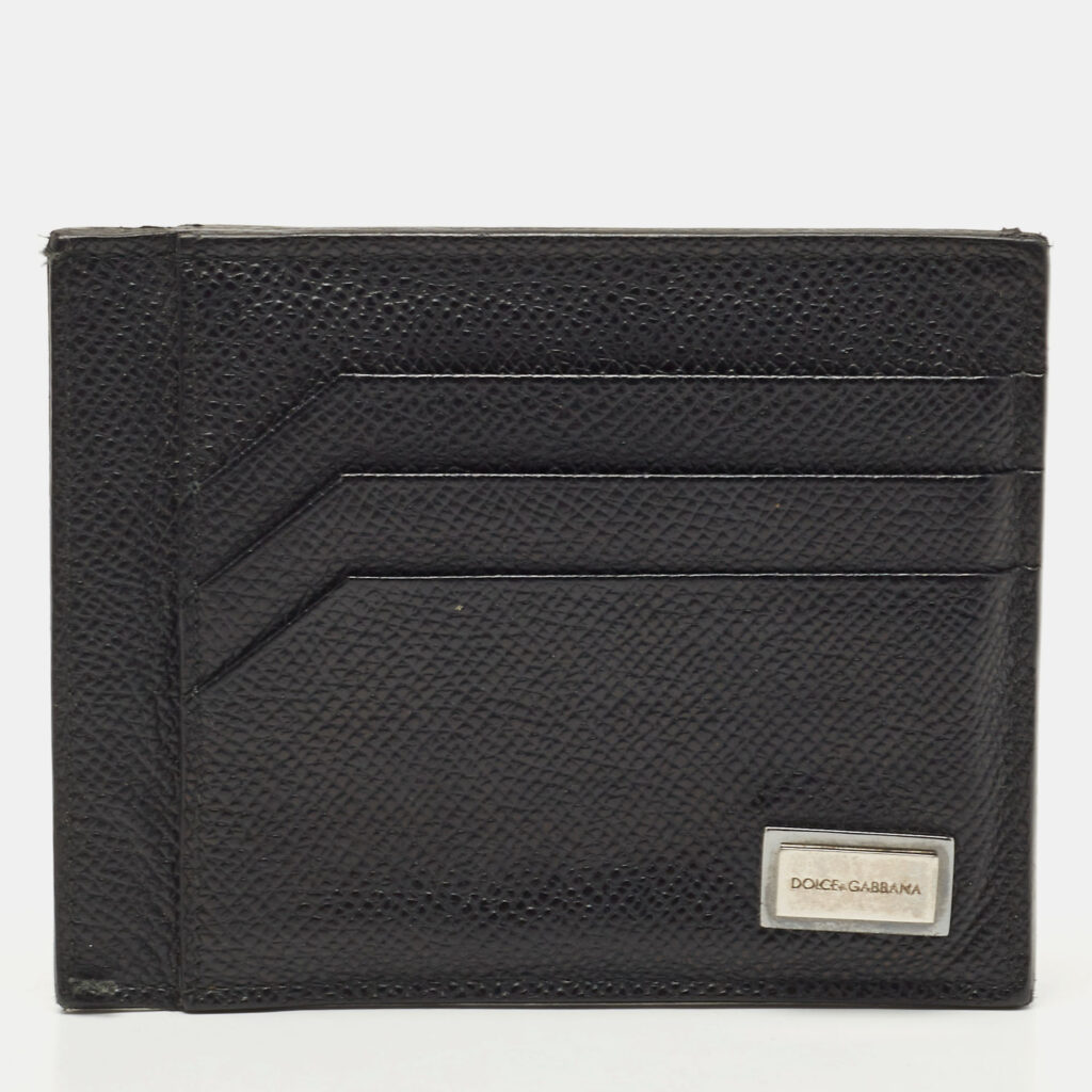 Dolce and Gabbana Black Leather 6CC Card Holder Dolce and Gabbana Black Leather 6CC Card Holder