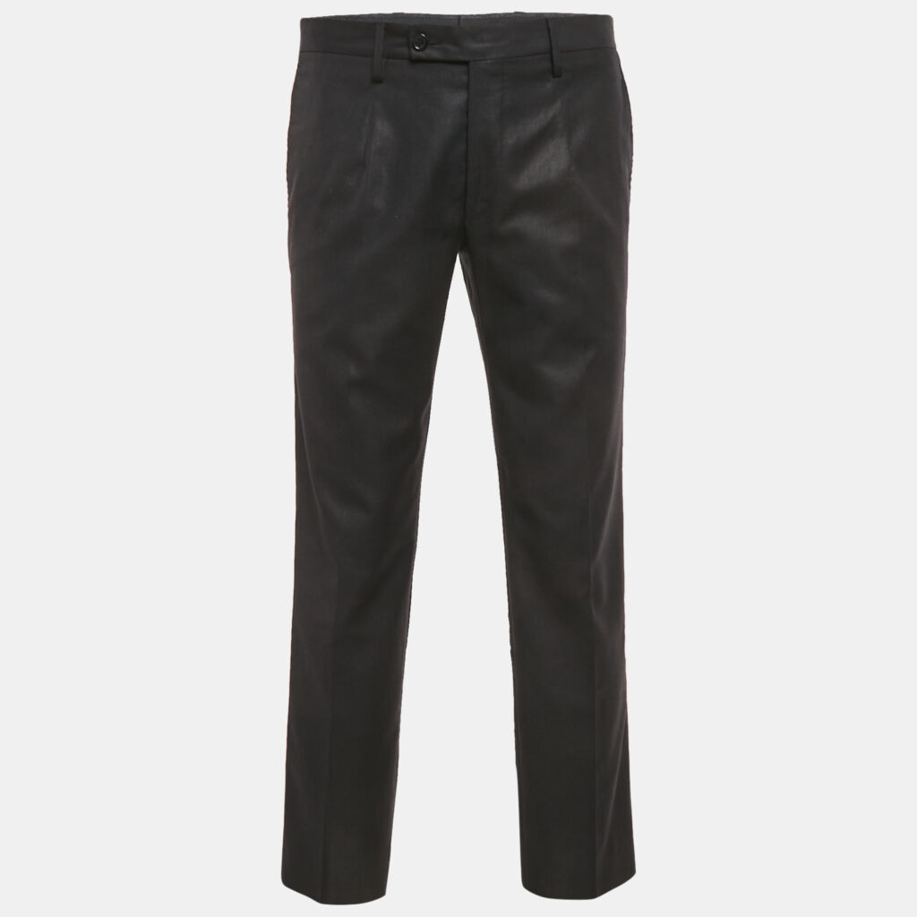 Dolce & Gabbana Black Wool Blend Formal Trousers M Dolce & Gabbana Black Wool Blend Formal Trousers M