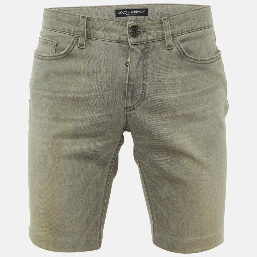 Dolce & Gabbana Grey Denim Shorts M/Waist 35" Dolce & Gabbana Grey Denim Shorts M/Waist 35"
