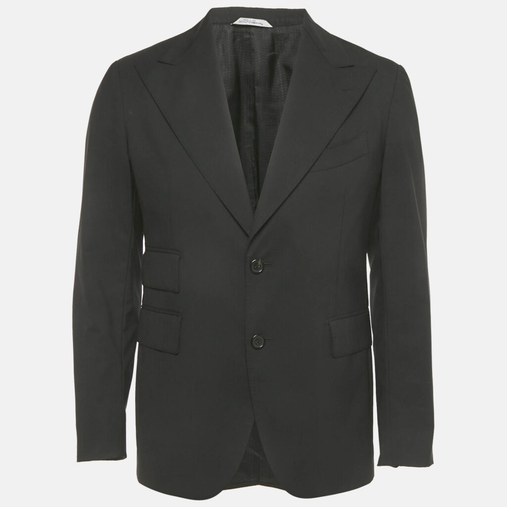 Dolce & Gabbana Black Wool Tailored Blazer M