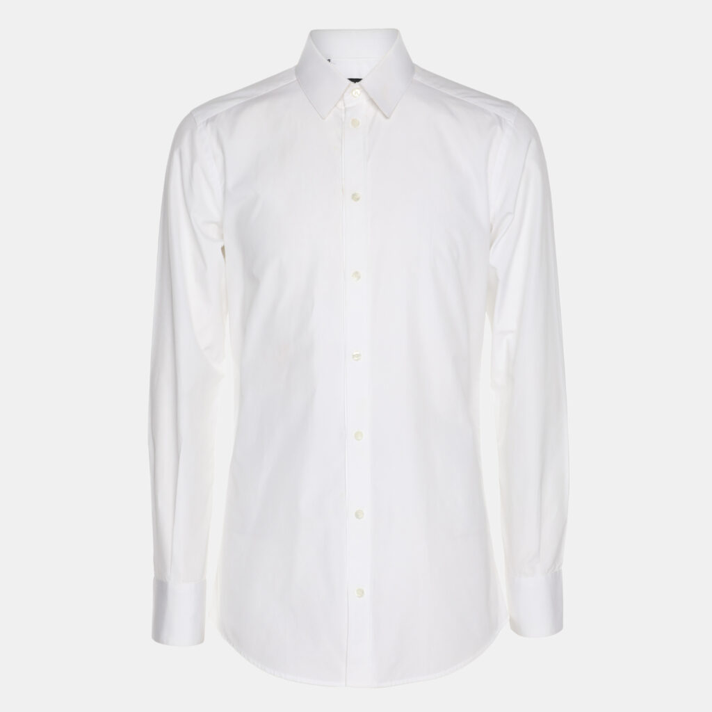 Dolce & Gabbana White Cotton Long Sleeve Shirt S Dolce & Gabbana White Cotton Long Sleeve Shirt S