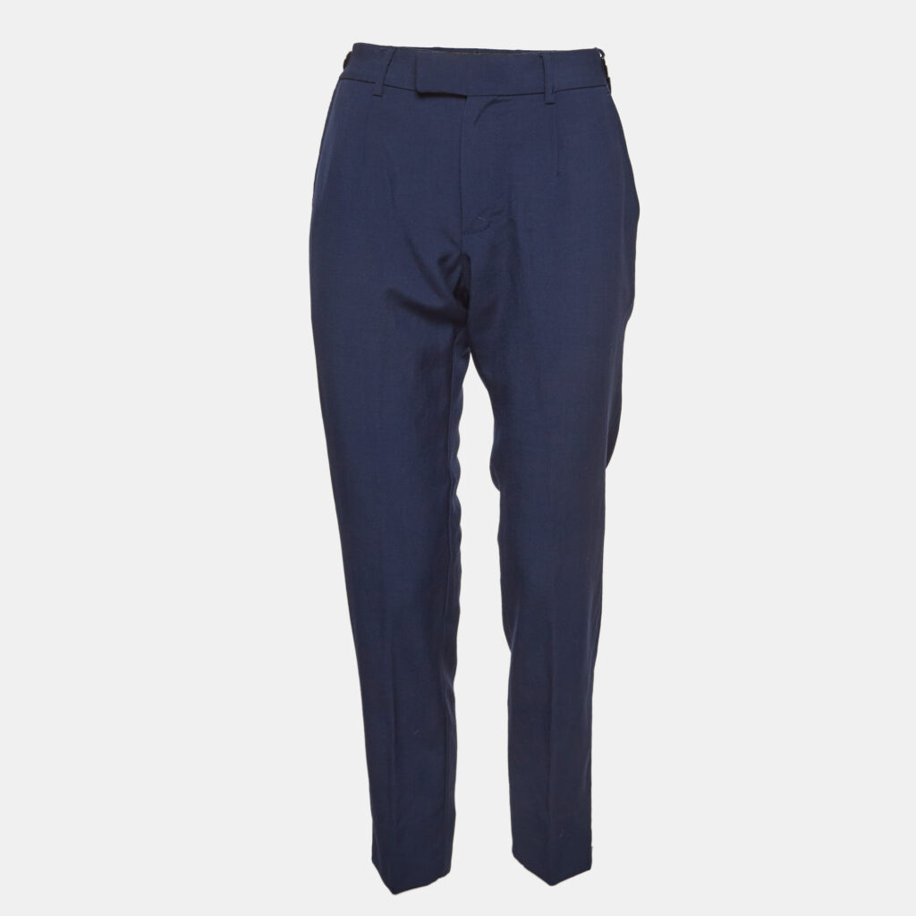 Dolce & Gabbana Blue Wool Regular Pants S Dolce & Gabbana Blue Wool Regular Pants S