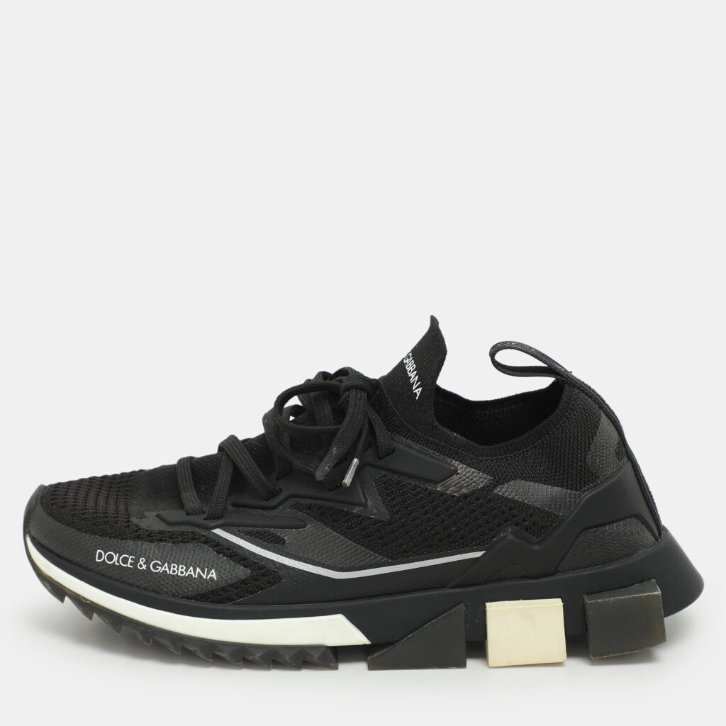 Dolce & Gabbana Black Mesh Sorrento Low Top Sneakers Size 41 Dolce & Gabbana Black Mesh Sorrento Low Top Sneakers Size 41