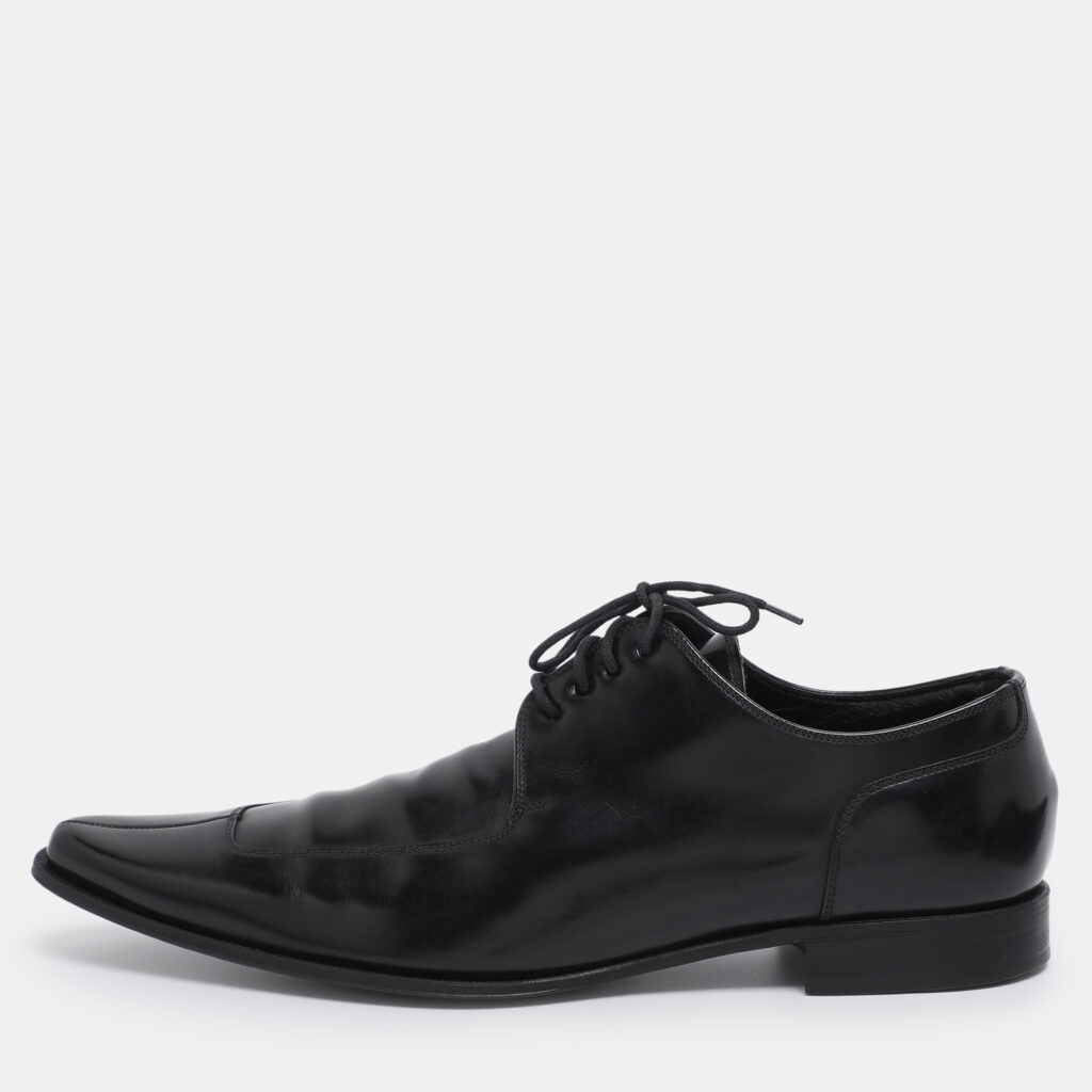 Dolce & Gabbana Black Leather Derby Size 40.5 Dolce & Gabbana Black Leather Derby Size 40.5