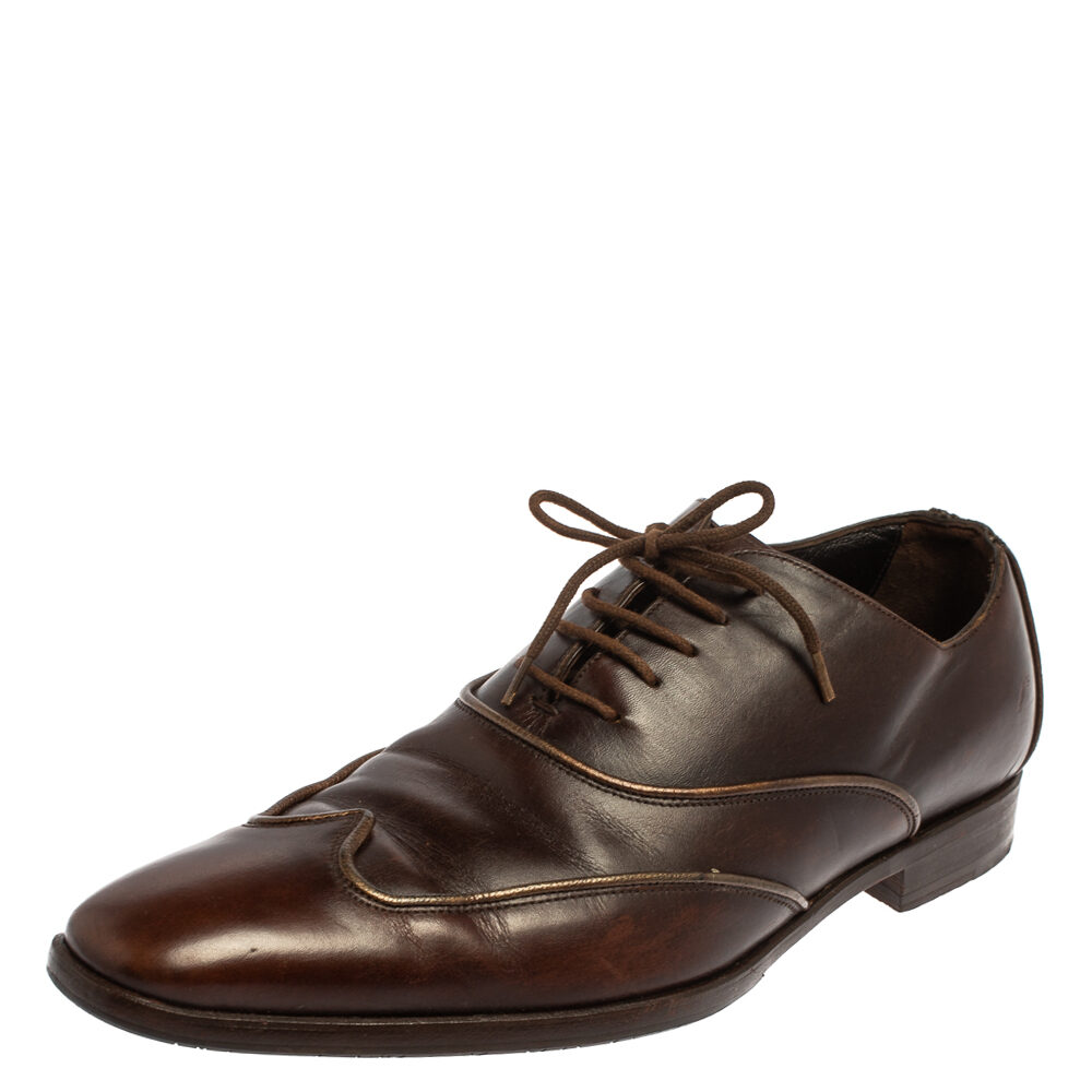 Dolce & Gabbana Brown Leather Oxford Size 40