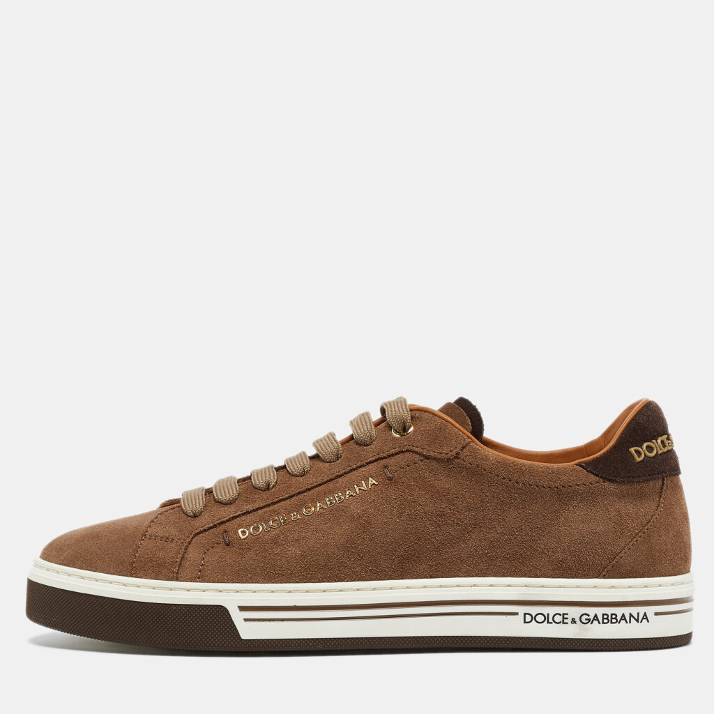 Dolce & Gabbana Brown Suede Low Top Sneakers Size 39 Dolce & Gabbana Brown Suede Low Top Sneakers Size 39