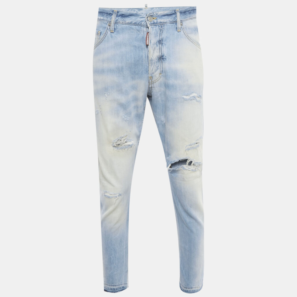 Dsquared2 Blue Distressed Denim Jeans L Waist 36" Dsquared2 Blue Distressed Denim Jeans L Waist 36"