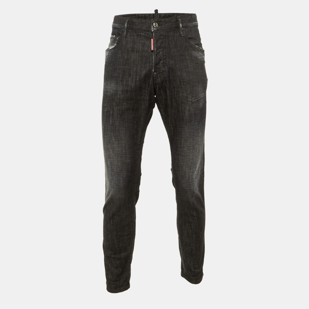 Dsquared2 Black Distressed Denim Skinny Jeans L/ XL Waist 36" Dsquared2 Black Distressed Denim Skinny Jeans L/ XL Waist 36"