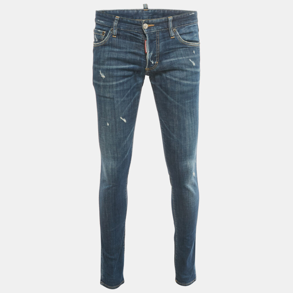 Dsquared2 Blue Distressed Denim Slim Jeans S/Waist 32" Dsquared2 Blue Distressed Denim Slim Jeans S/Waist 32"