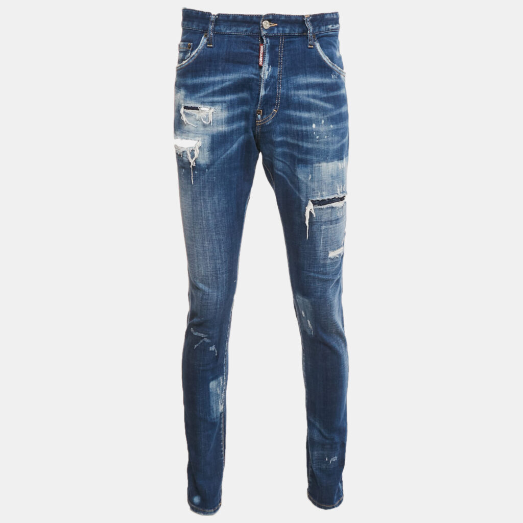 Dsquared2 Blue Distressed Denim Cool Guy Jeans XL Waist 37" Dsquared2 Blue Distressed Denim Cool Guy Jeans XL Waist 37"