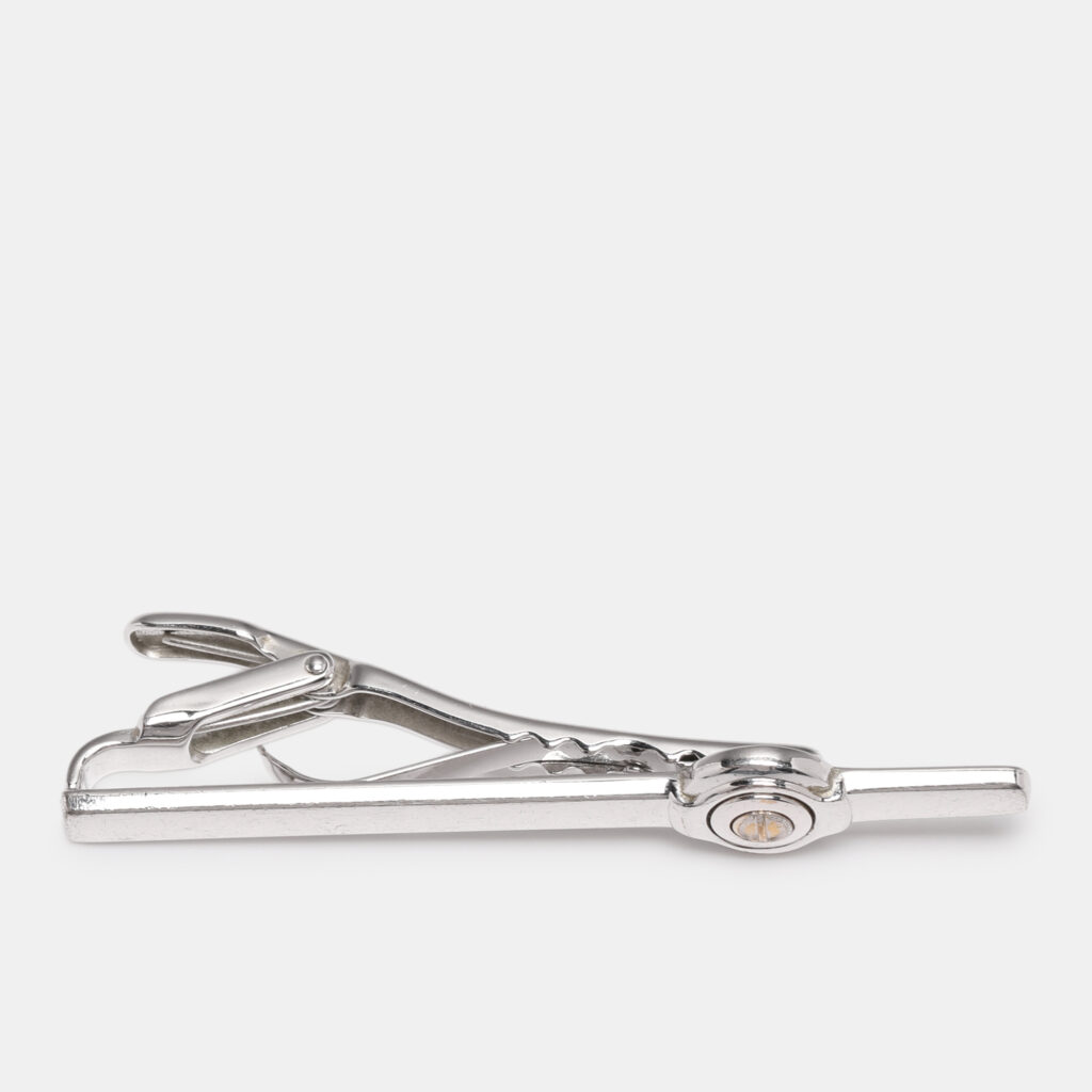 Dunhill Silver Tone Metal Tie Clip